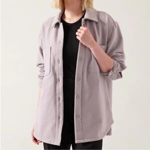 Athleta Retroplush Shirt Jacket